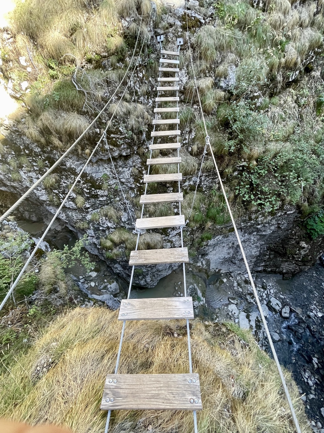 La voie Vertigo, la via ferrata engagée des Étroits